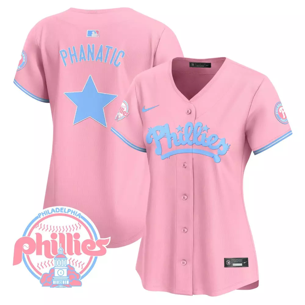 2023 Philadelphia Phillies Women's Stitched Vapor Jersey | Phanatic Blue Edition | Unique Fan Gear | For Men, Women & Youth
