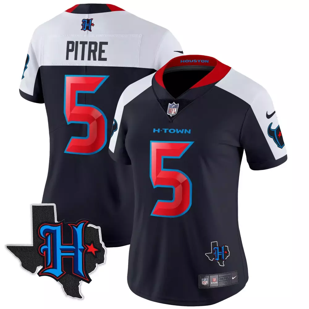 Pitre 5 Houston Texans 2023 Women's All Stitched Vapor Jersey | H-Town Edition | Stylish Fan Gear for Women, Men & Youth