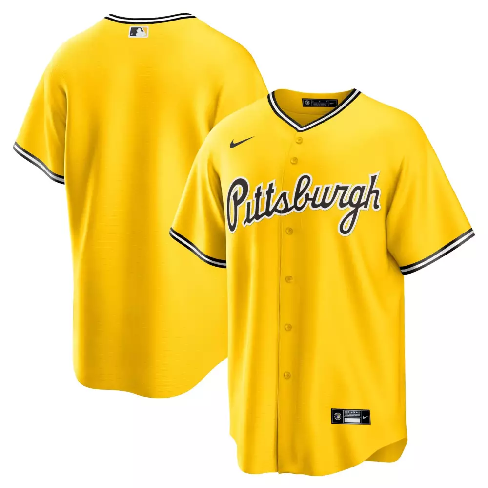 pittsburgh pirates all stitched vapor jersey 2023 men s yellow