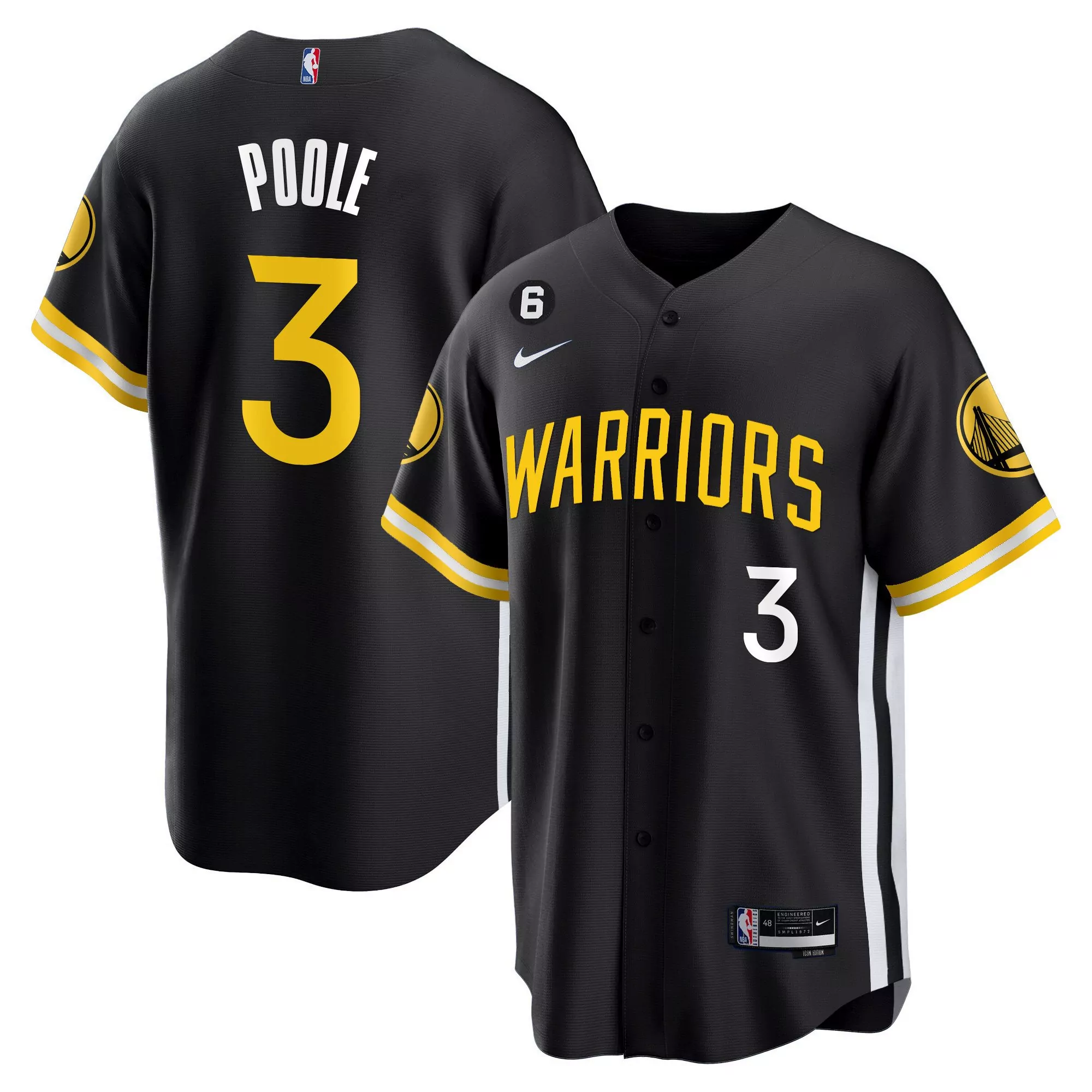 paul 3 golden state warriors 2023 men s all stitched vapor jersey white edition