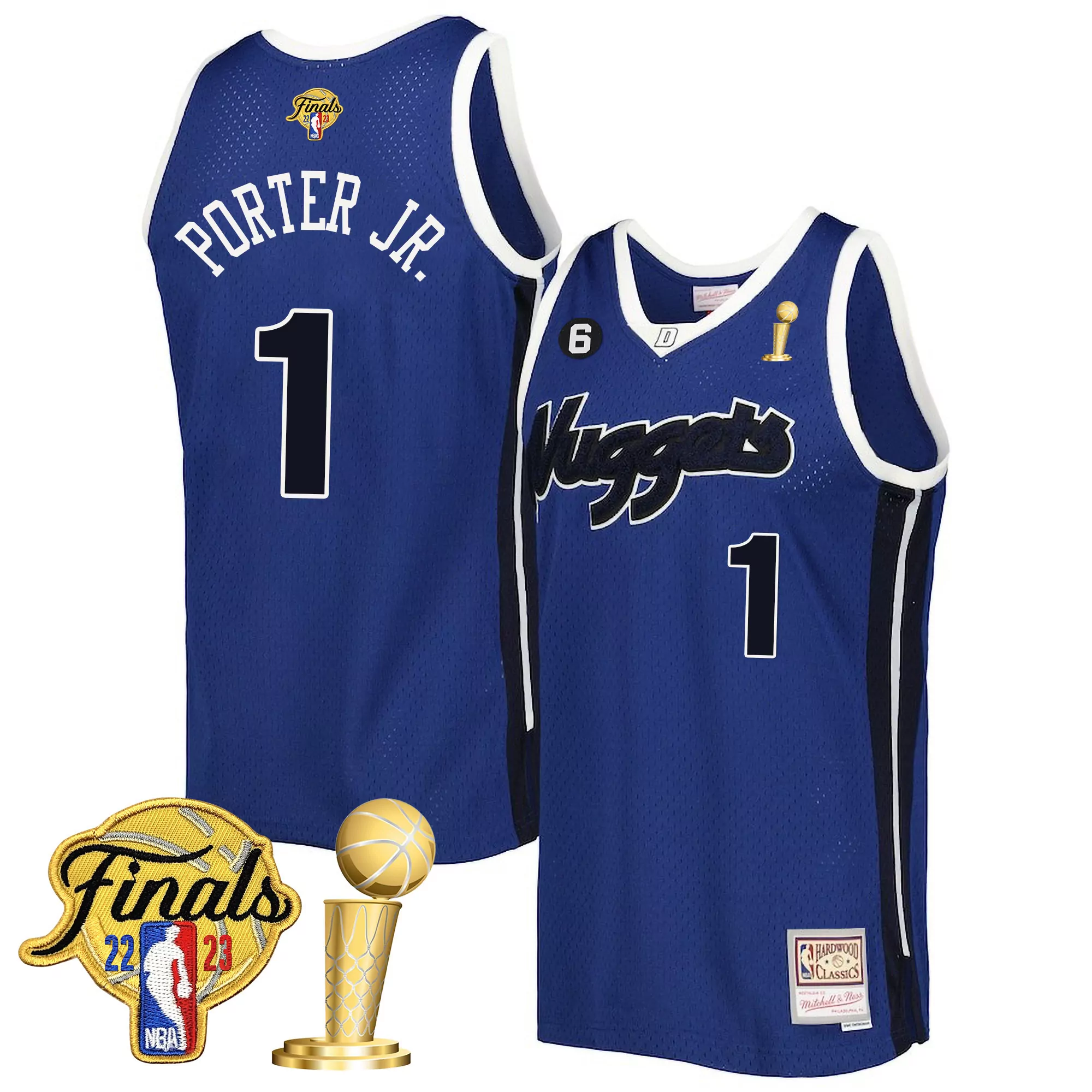porter jr 1 denver nuggets 2023 men s all stitched vapor jersey finals edition red