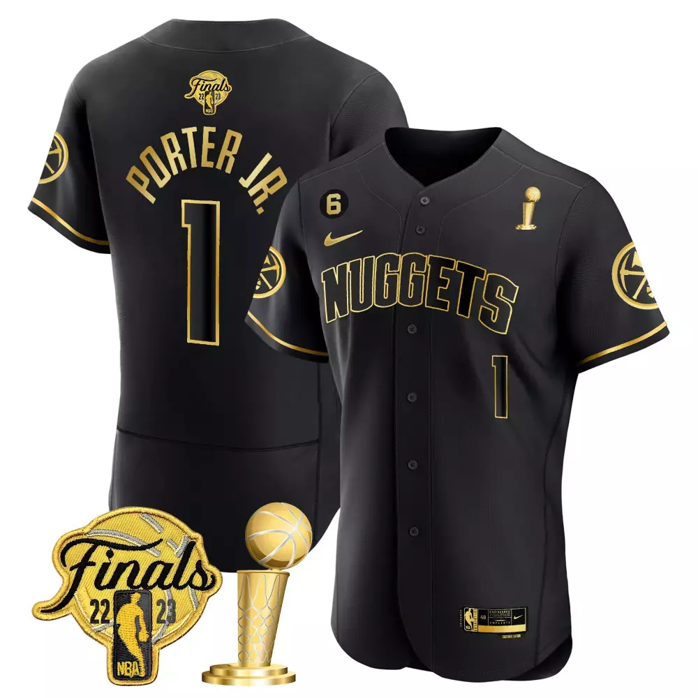 porter jr 1 nuggets 2022 men s finals all stitched vapor jersey black edition