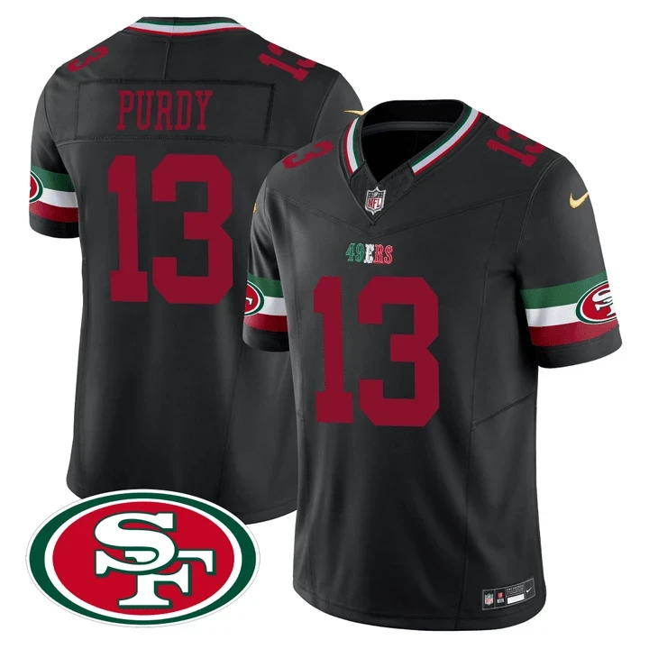 Purdy 13 San Francisco 49ers 2023 Men's All Stitched Vapor Jersey | Red Champions Edition | Limited Edition Fan Gear | For Men, Women & Youth