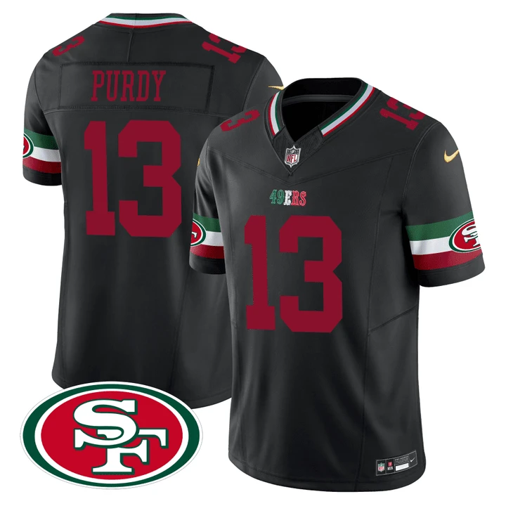 Purdy 13 San Francisco 49ers 2023 Brown Stitched Jersey | All Stitched with Name Patch | Men’s Style Fan Gear | For Men, Women & You