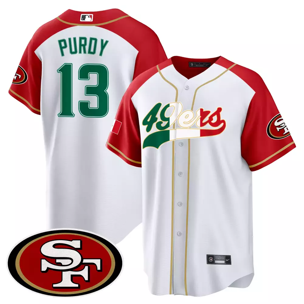 Purdy 13 San Francisco 49ers 2023 Red & Green Stitched Jersey | Vapor Fan Gear | For Men, Women & Youth