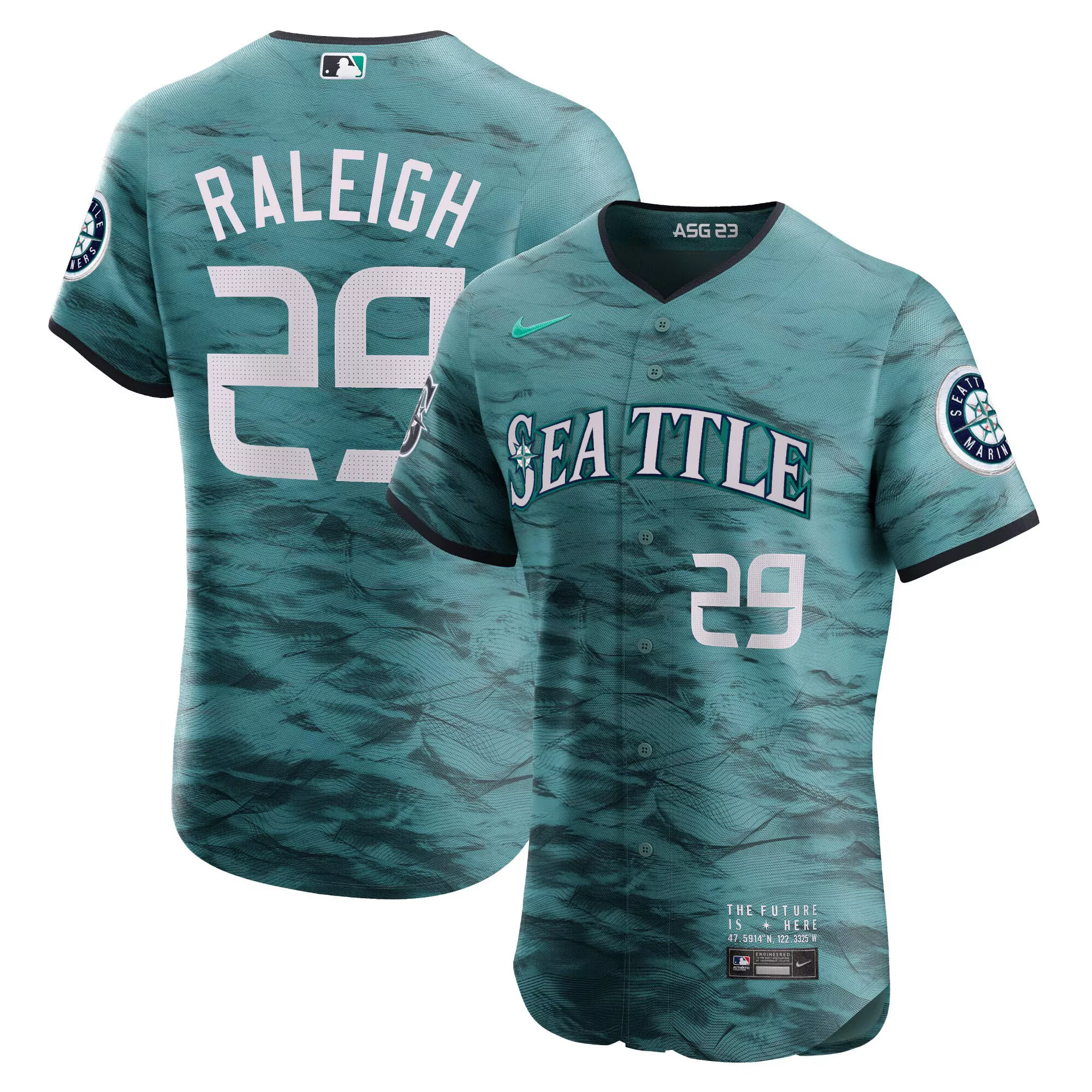 raleigh 29 seattle mariners 2023 men s all stitched vapor jersey asg 23 edition