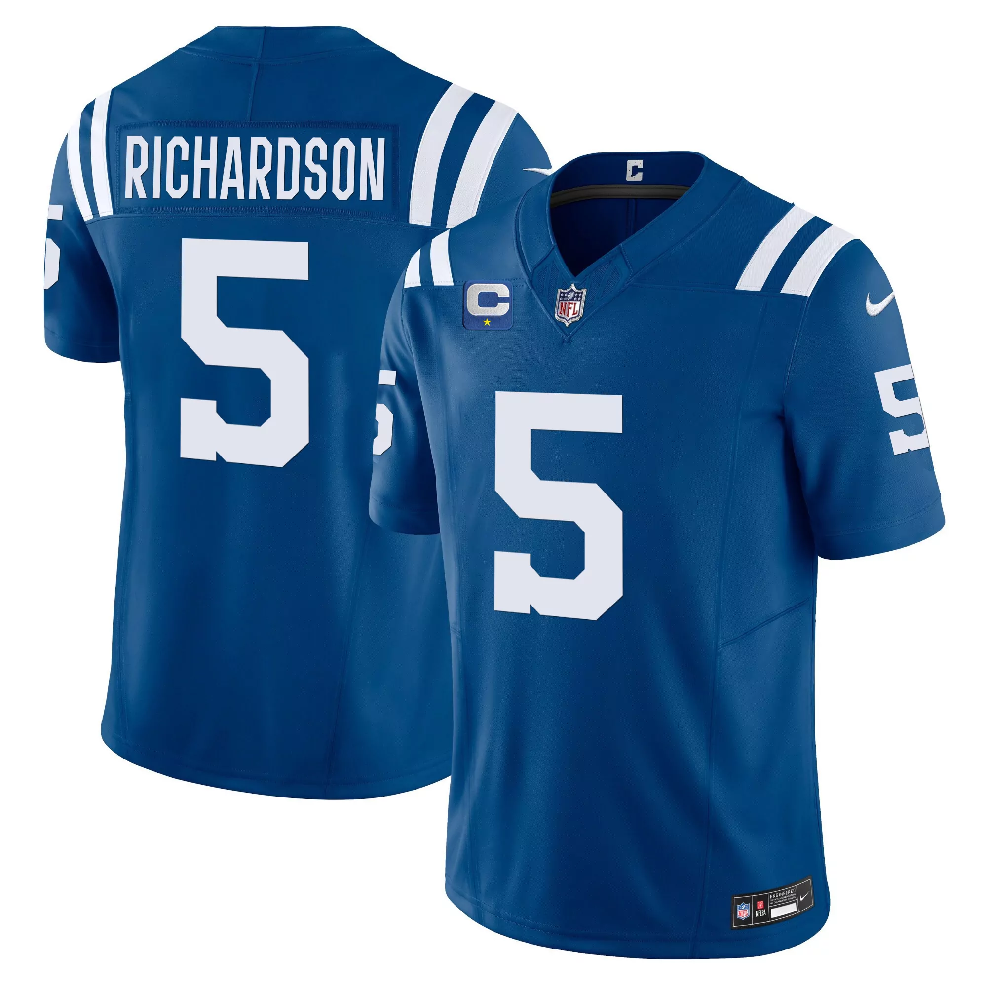 richardson 5 indianapolis colts 2023 men s all stitched vapor jersey blue 1
