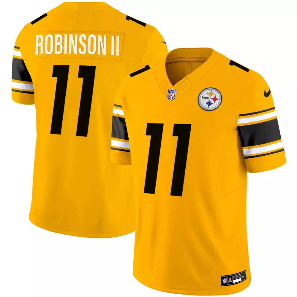 Robinson II 11 Pittsburgh Steelers White All Stitched Vapor Jersey 2023 | For Men | For Men, Women & Youth