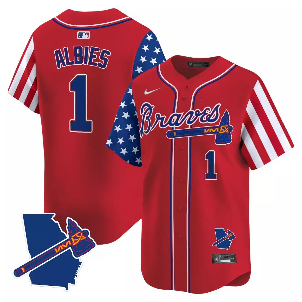 Ronald Albies 1 Atlanta Braves 2023 Men's All Stitched Vapor Jersey | Red Outkast Edition Fan Gear for Men