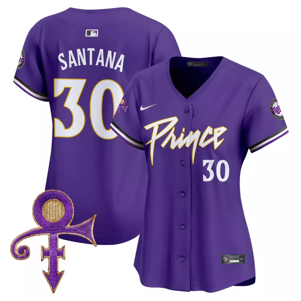 santana 30 prince 2023 women s all stitched vapor jersey purple edition 1
