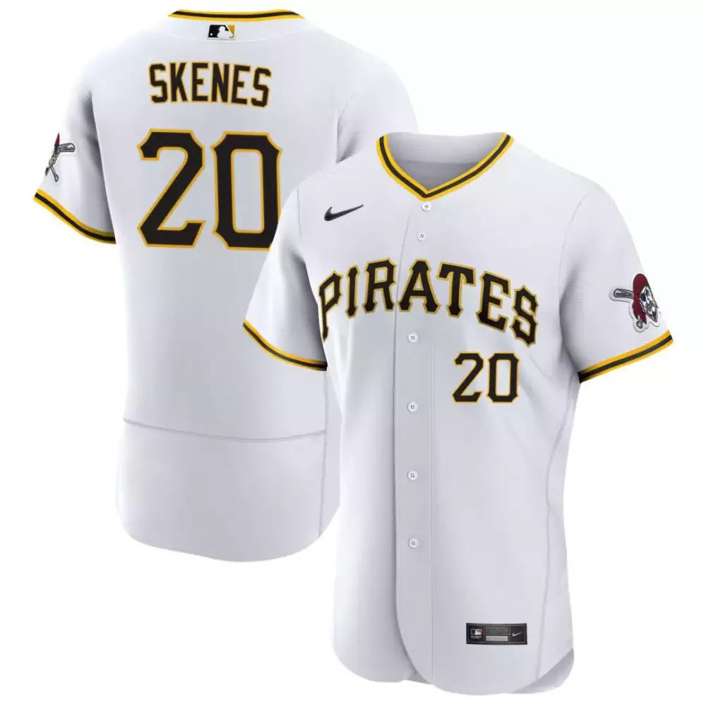 skenes 20 pittsburgh pirates 2023 men s all stitched vapor jersey white 3
