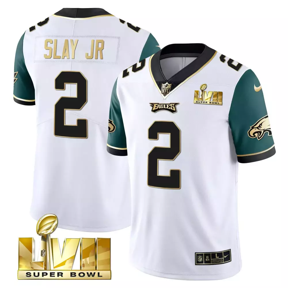 Slay Jr. Philadelphia Eagles 2023 Stitched Vapor Jersey | Super Bowl Edition | For Men, Women & Youth