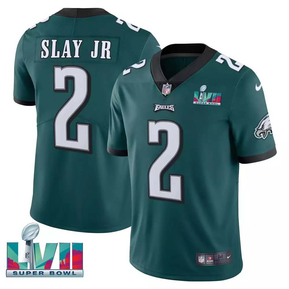 Slay Jr. Philadelphia Eagles 2023 Stitched Vapor Jersey | Super Bowl Edition | For Men, Women & Youth