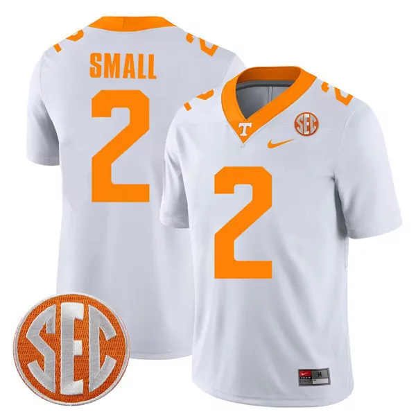 small 2 tennessee volunteers 2023 men s all stitched vapor jersey sec edition black