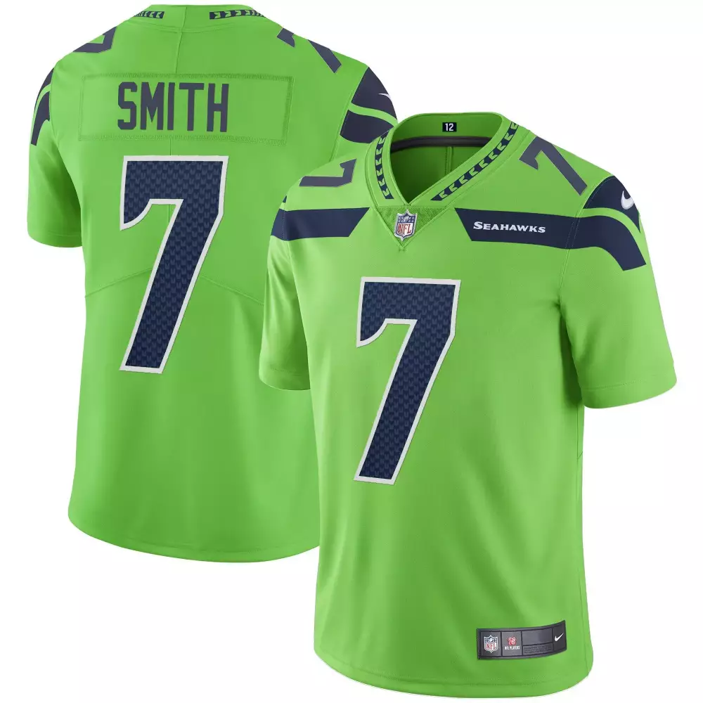 smith 7 seattle seahawks 2023 men s all stitched vapor jersey green 1