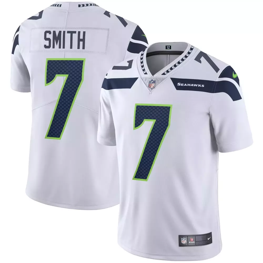 smith 7 seattle seahawks 2023 men s all stitched vapor jersey white