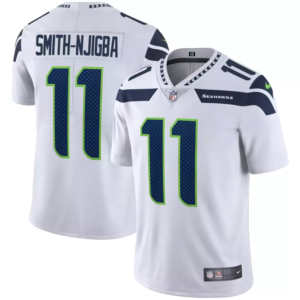 smith njigba 11 seattle seahawks 2023 men s all stitched vapor jersey white gold