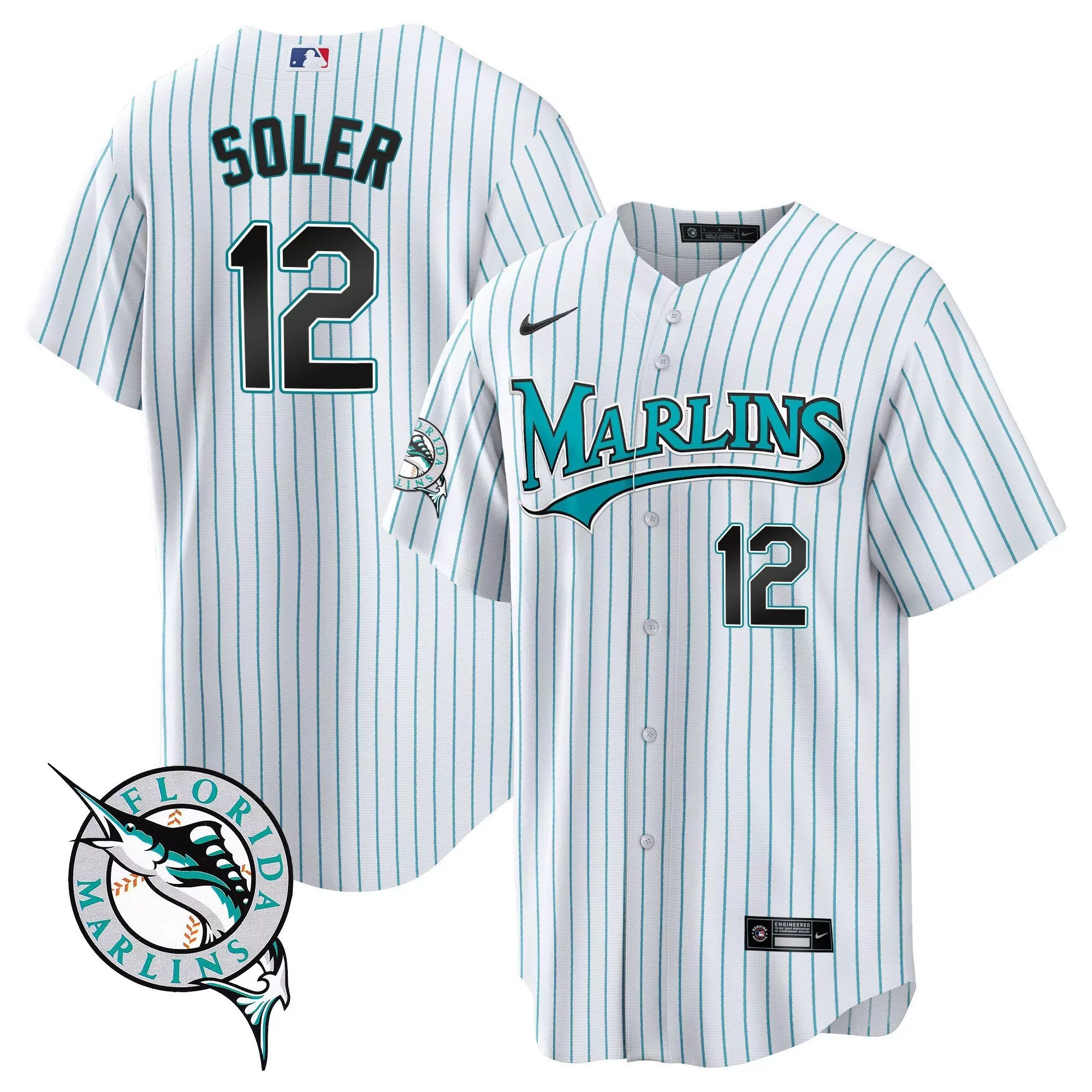 segura 9 florida marlins 2023 women s all stitched vapor jersey white teal 2