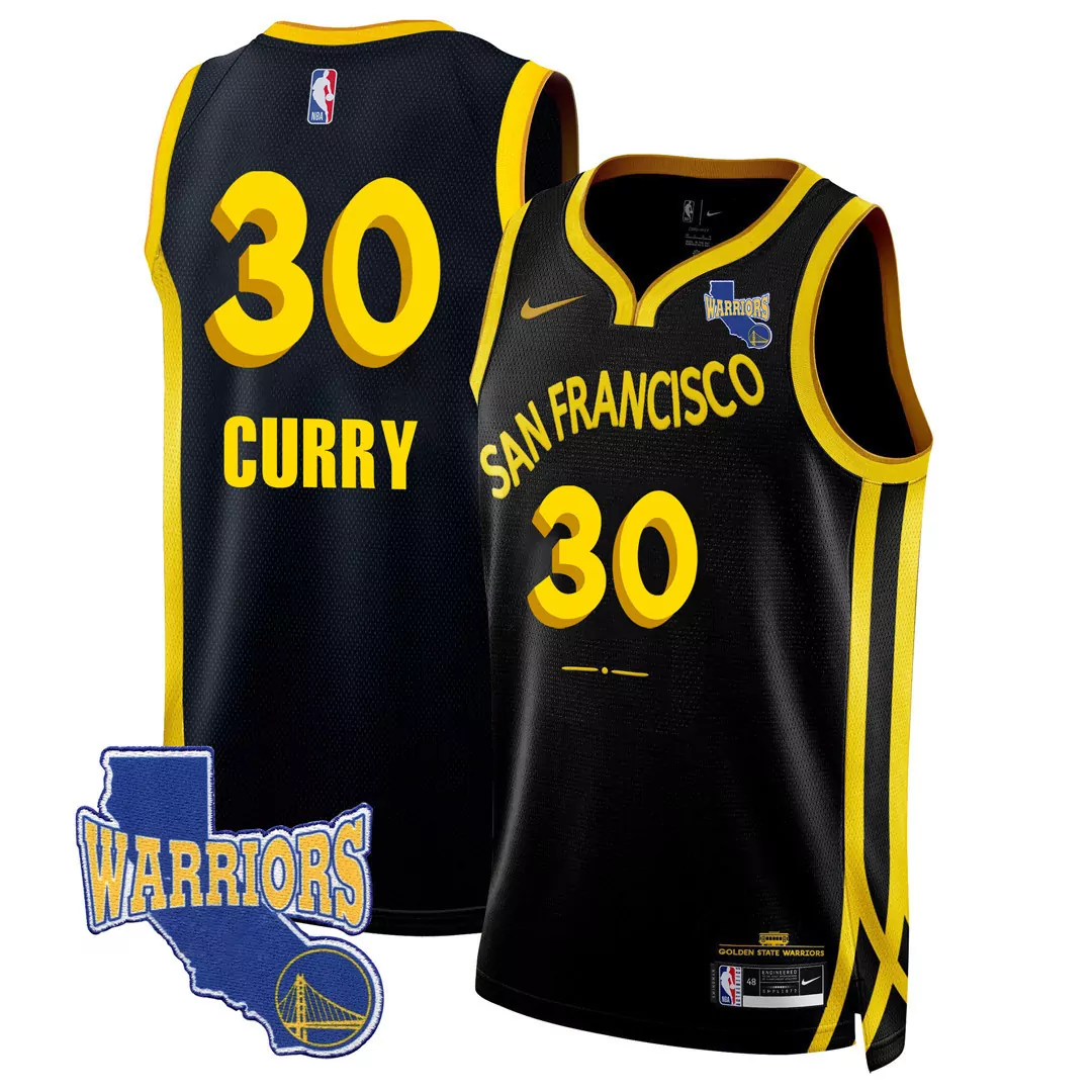stephen curry 30 black golden state warriors all stitched jersey name patch men s style 2023