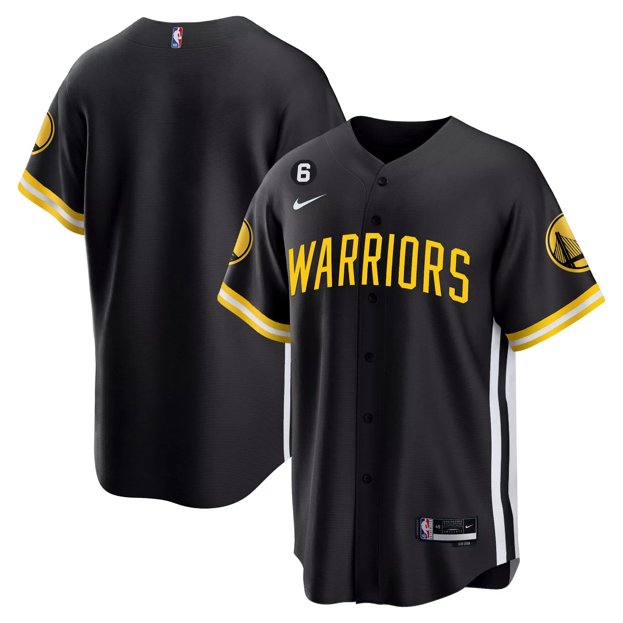 stephen curry 6 golden state warriors 2023 men s all stitched vapor jersey black