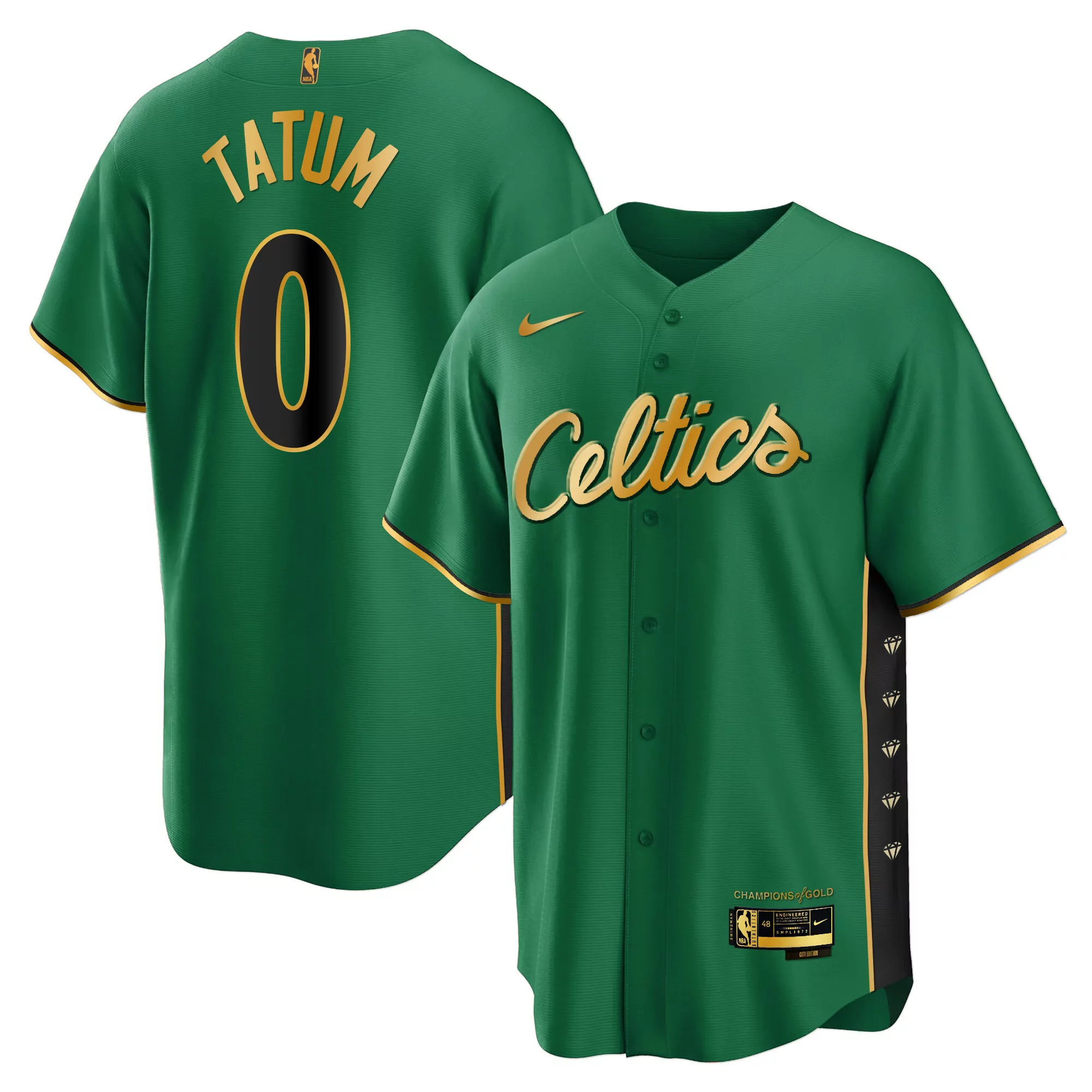 jayson tatum boston celtics fanatics fast break replica player jersey icon edition kelly green