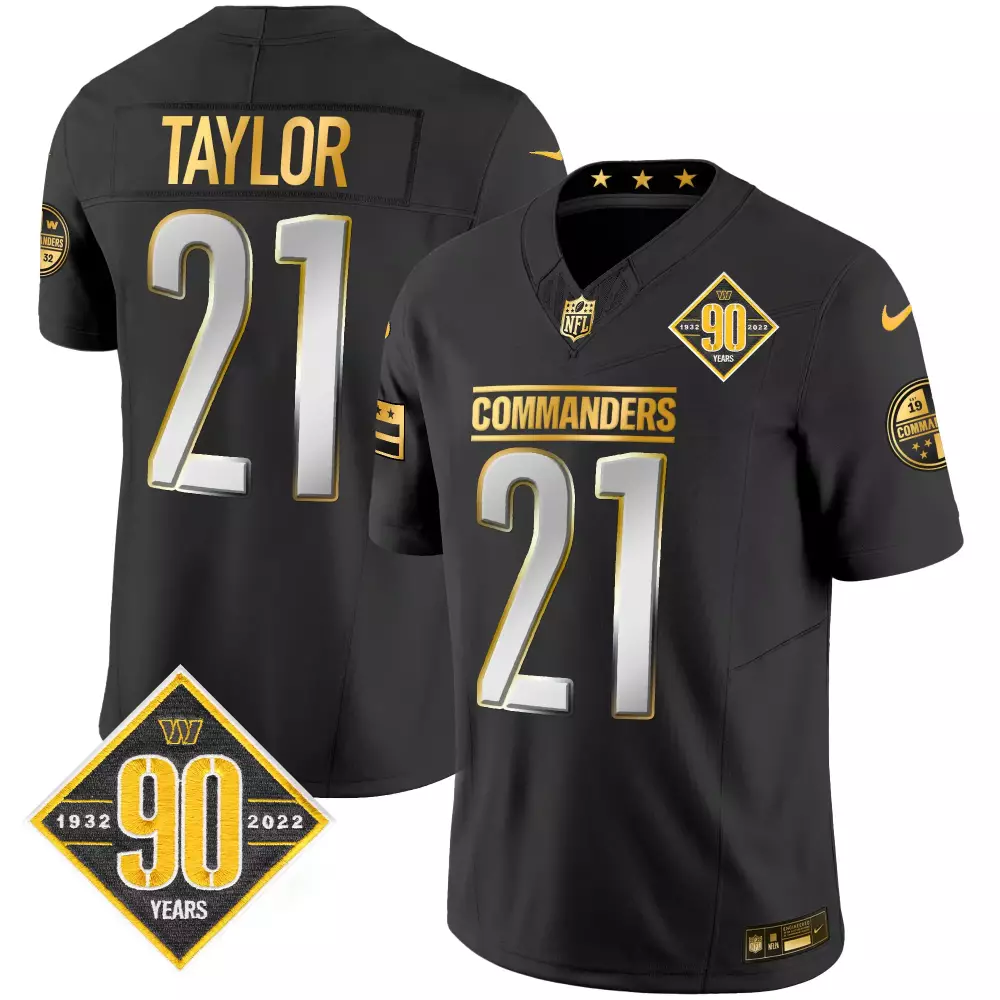 Sean Taylor White Gold Commanders Limited Jersey | Stitched Vapor Design | Fan Gear for Men, Women & Youth