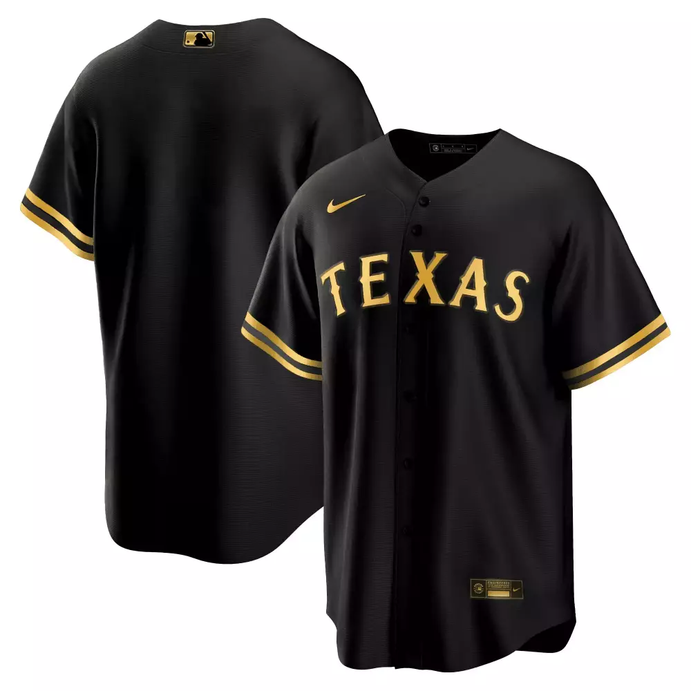 Texas Rangers All Stitched Vapor Jersey 2023 | Black | Nike Quality Edition for Men, Women & Youth