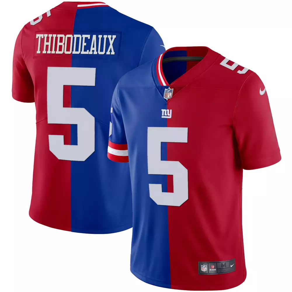 thibodeaux 5 new york giants 2023 men s all stitched vapor jersey blue 1