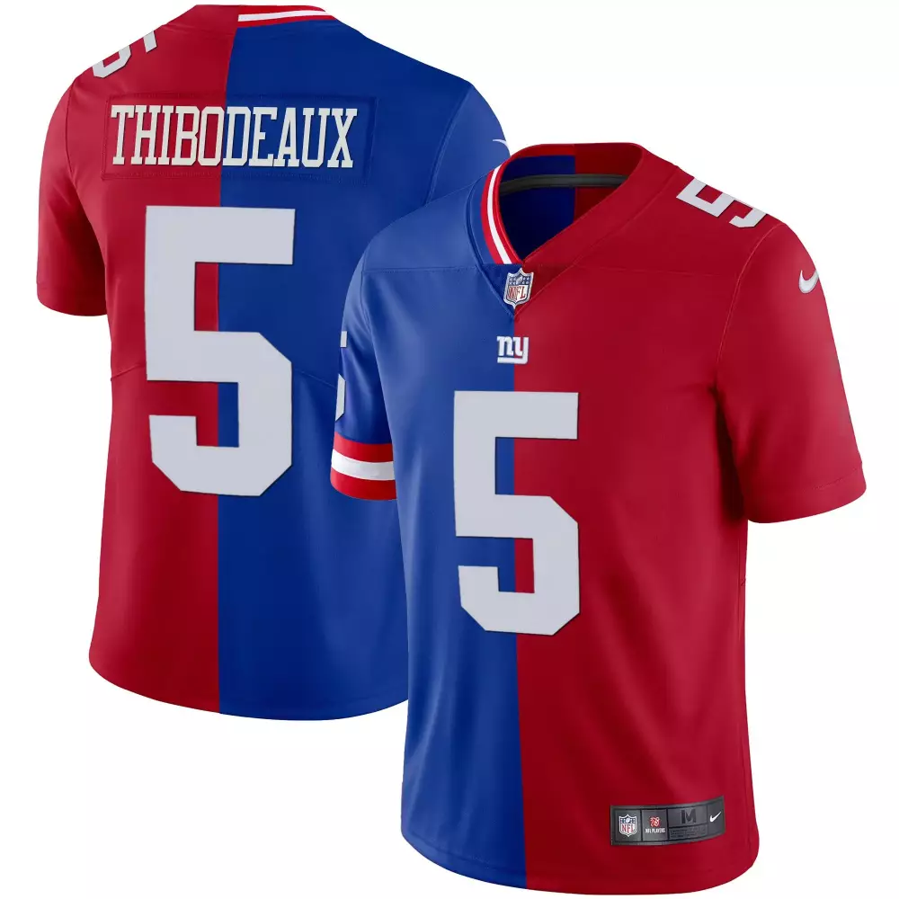 thibodeaux 5 new york giants 2023 men s all stitched vapor jersey blue 1