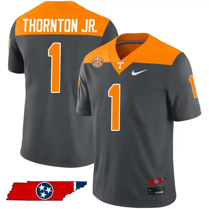 tennessee volunteers youth orange 1 custom jersey 2023 all stitched vapor jersey
