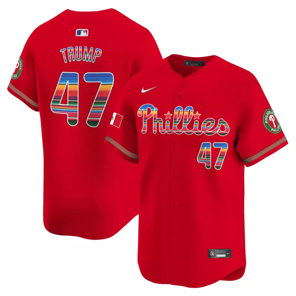 trump 47 philadelphia phillies 2023 men s all stitched vapor jersey orange goku design