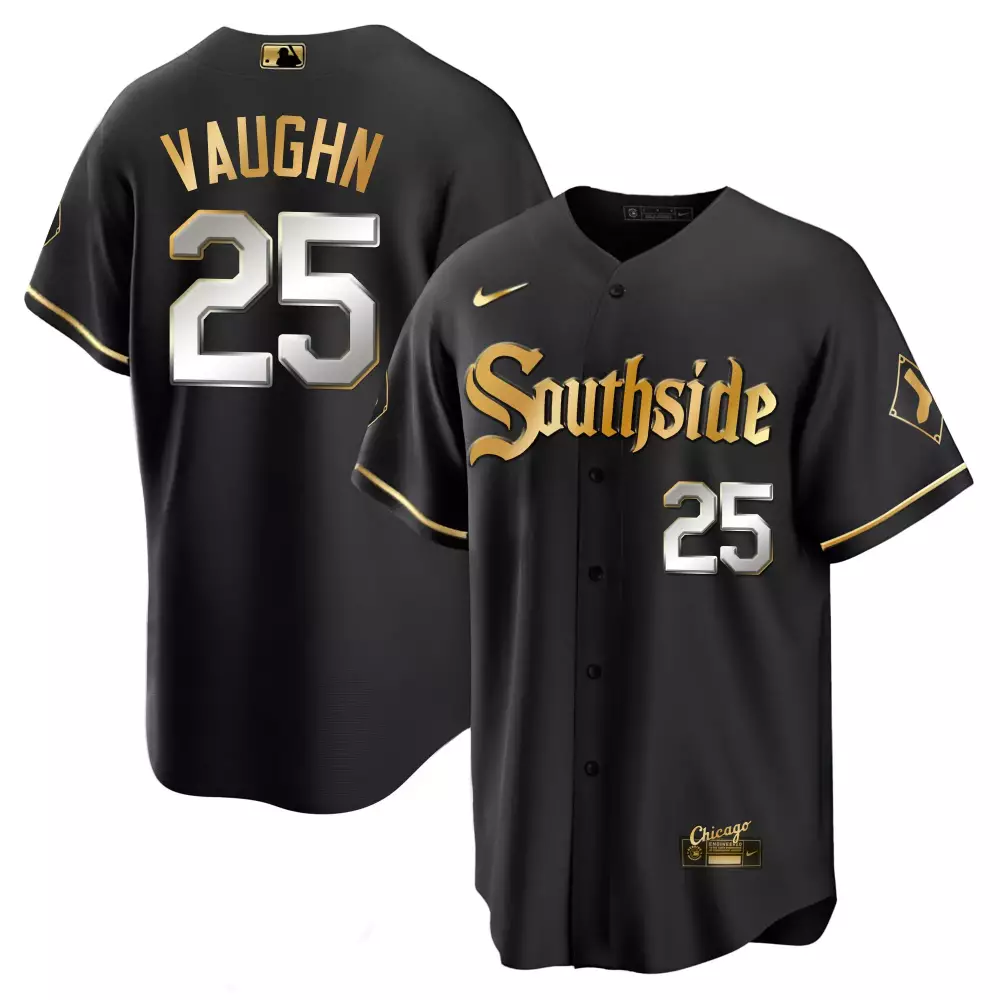 vaughn 25 chicago white sox 2023 men s all stitched vapor jersey black southside edition