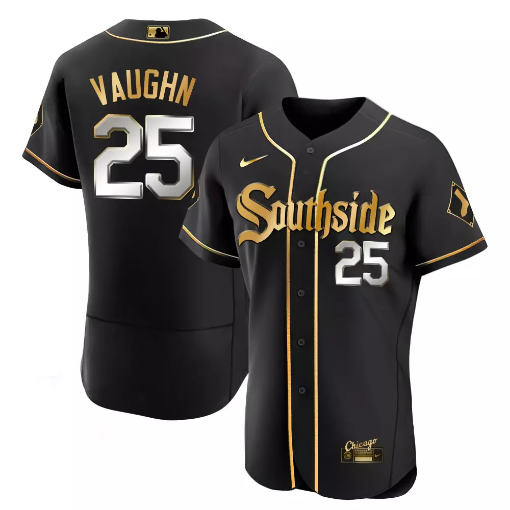 vaughn 25 chicago white sox 2023 men s all stitched vapor jersey black southside edition