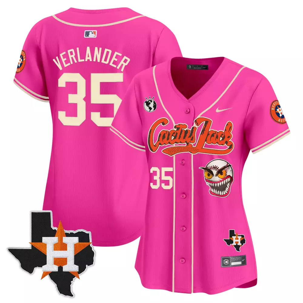 Verlander 35 Houston Astros 2024 Men's Orange Stitched Jersey | Mexico City Series | All Stitched | For Men, Women & Youth