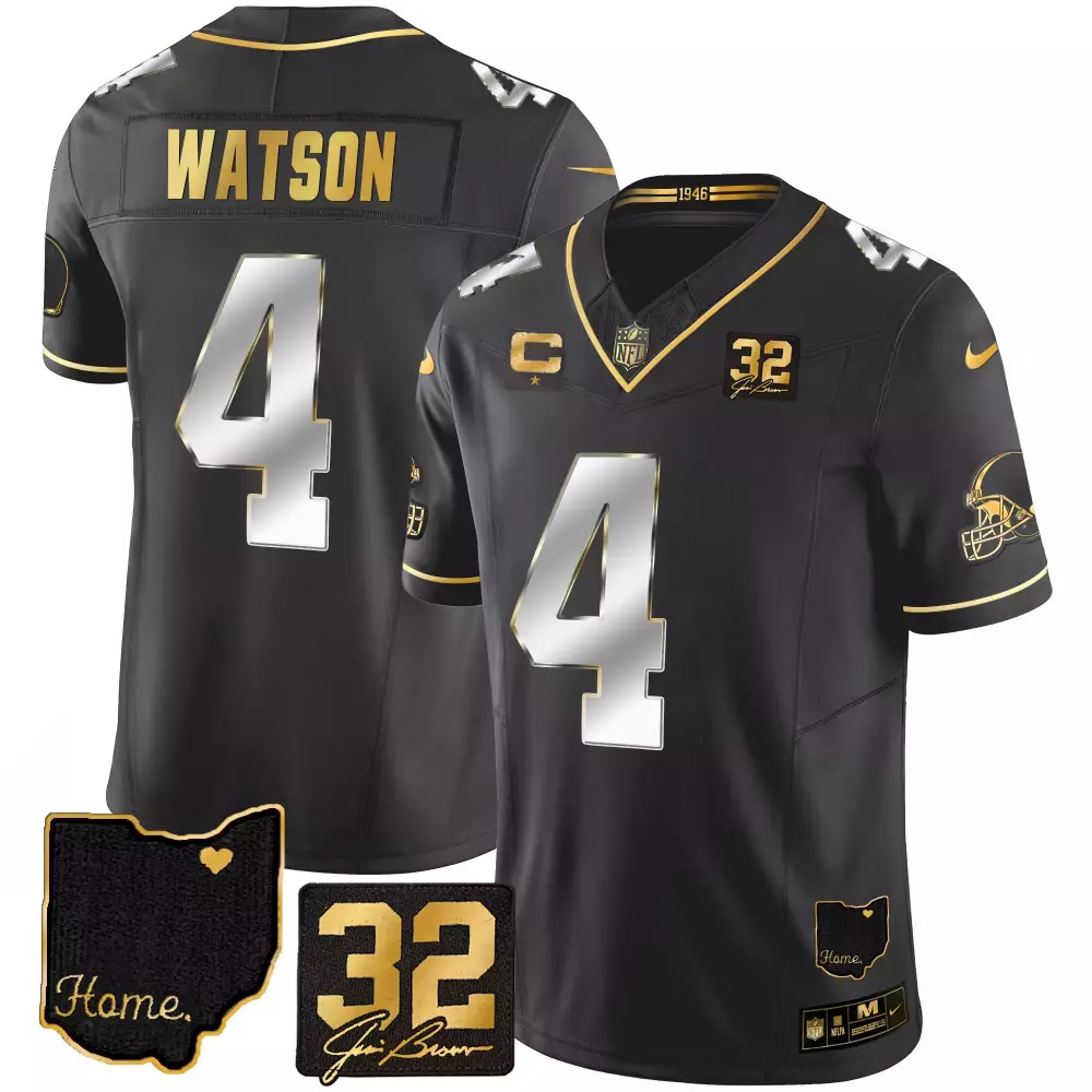 Watson 4 New Orleans Saints 2023 Vapor Jersey | White Stitched 32 Patch for Men | Fan Gear