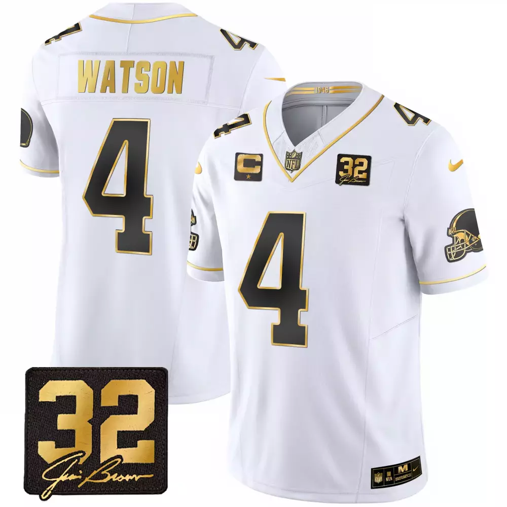 Watson 4 New Orleans Saints 2023 Vapor Jersey | White Stitched 32 Patch for Men | Fan Gear