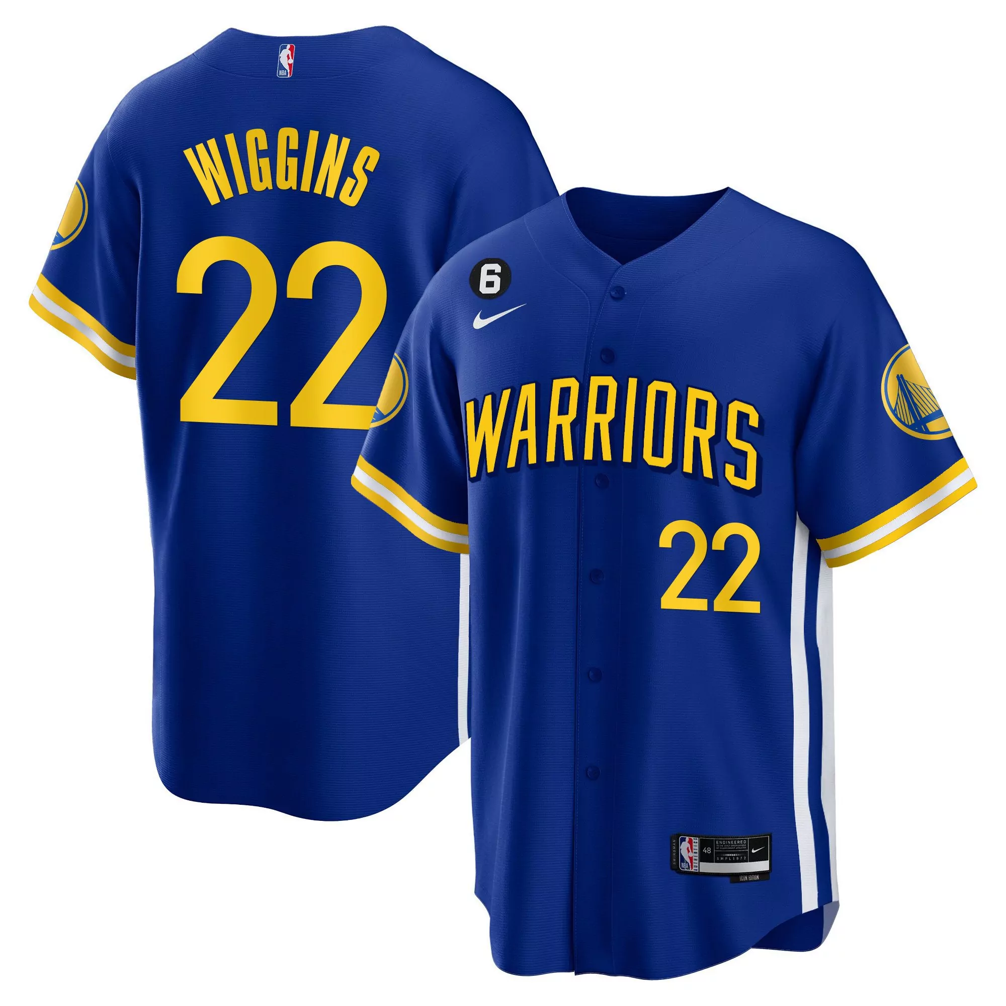 wiggins 22 golden state warriors 2023 men s all stitched vapor jersey blue c edition 1