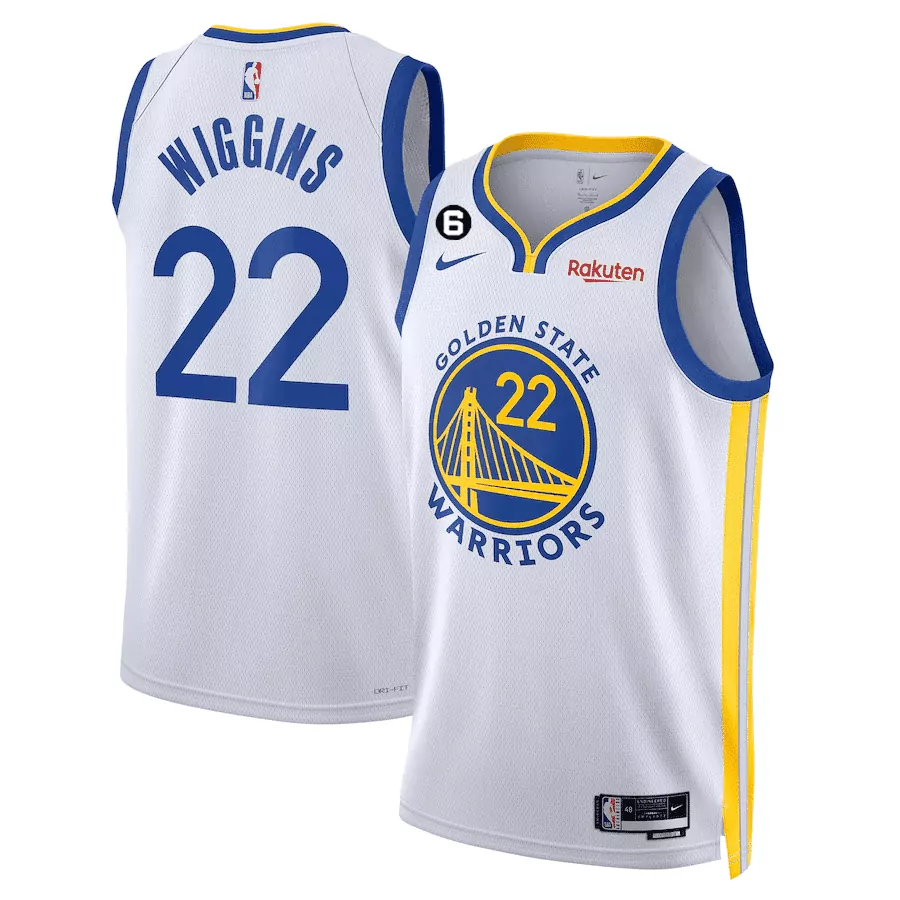 wiggins 22 golden state warriors 2023 men s all stitched vapor jersey white