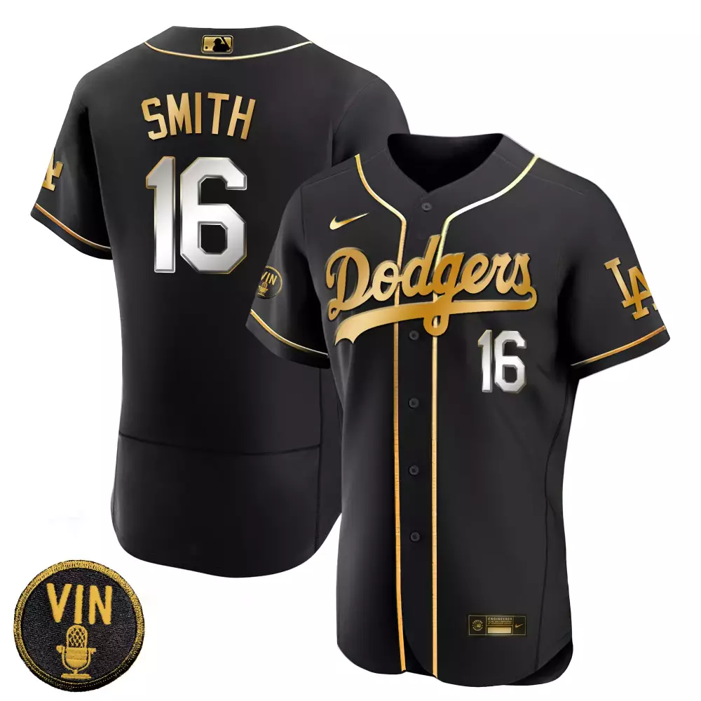 White Alternate Dodgers 2024 World Series Gold Trim Jersey V2 | Men's Vapor Premier Limited Edition | For Men, Women & Youth