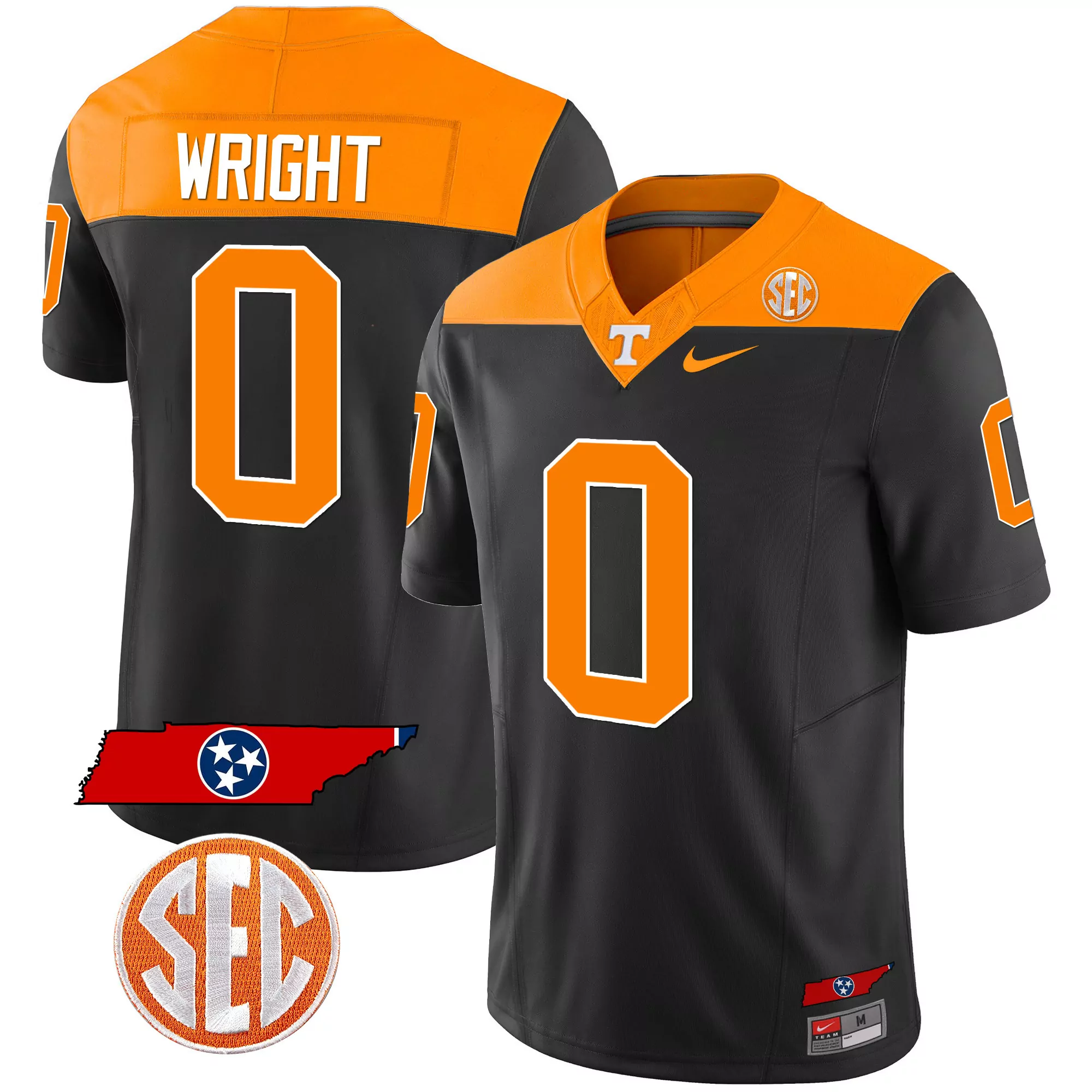 women s tennessee volunteers black stitched jersey hooker 5 sec edition 2023
