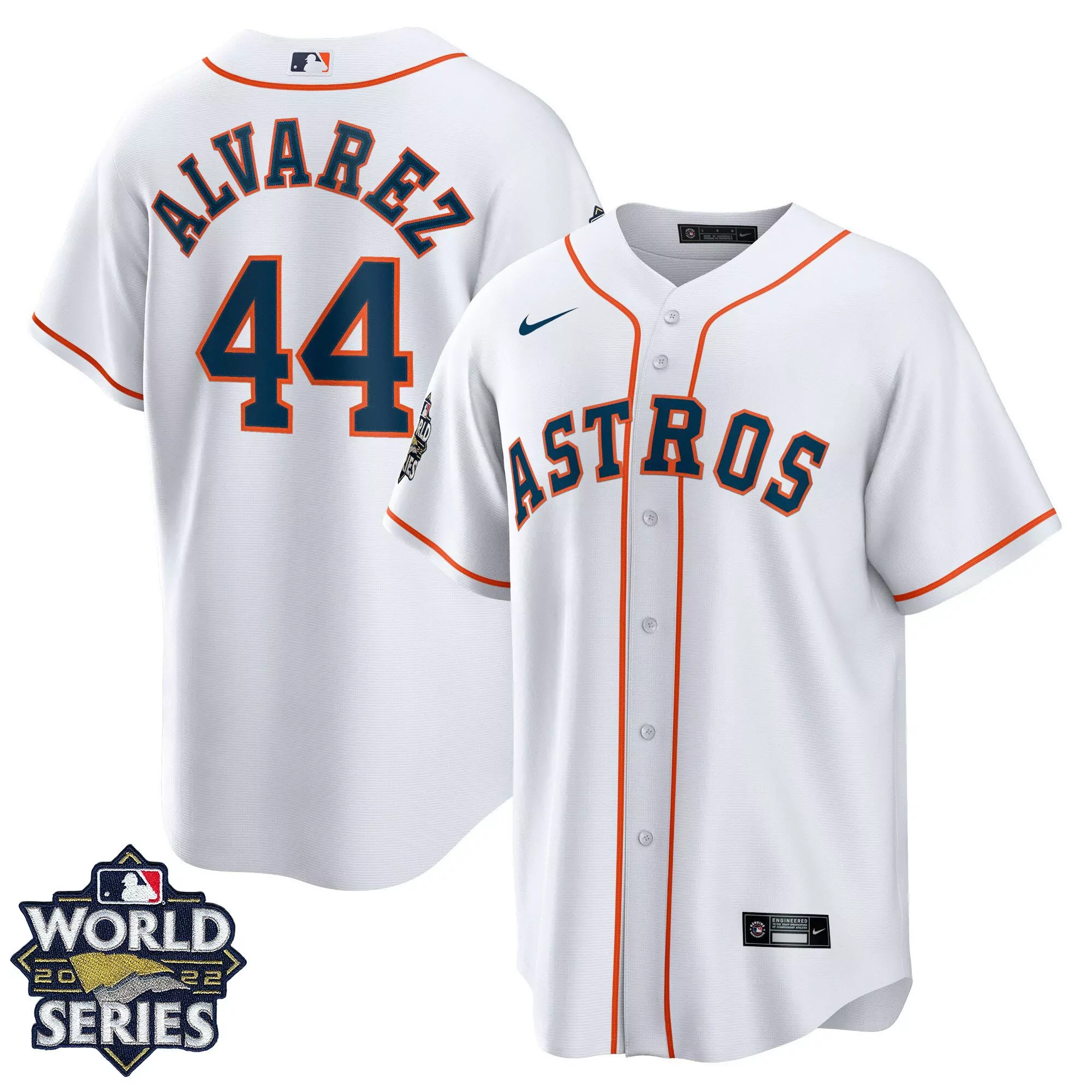 yordan alvarez 44 houston astros 2022 men s all stitched vapor jersey world series white 1
