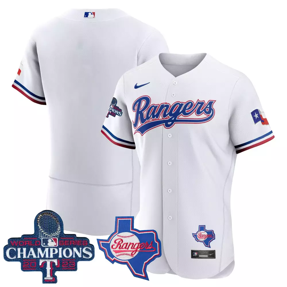 Texas Rangers 2023 Vapor Jersey | All Stitched White Edition | For Men, Women & Youth