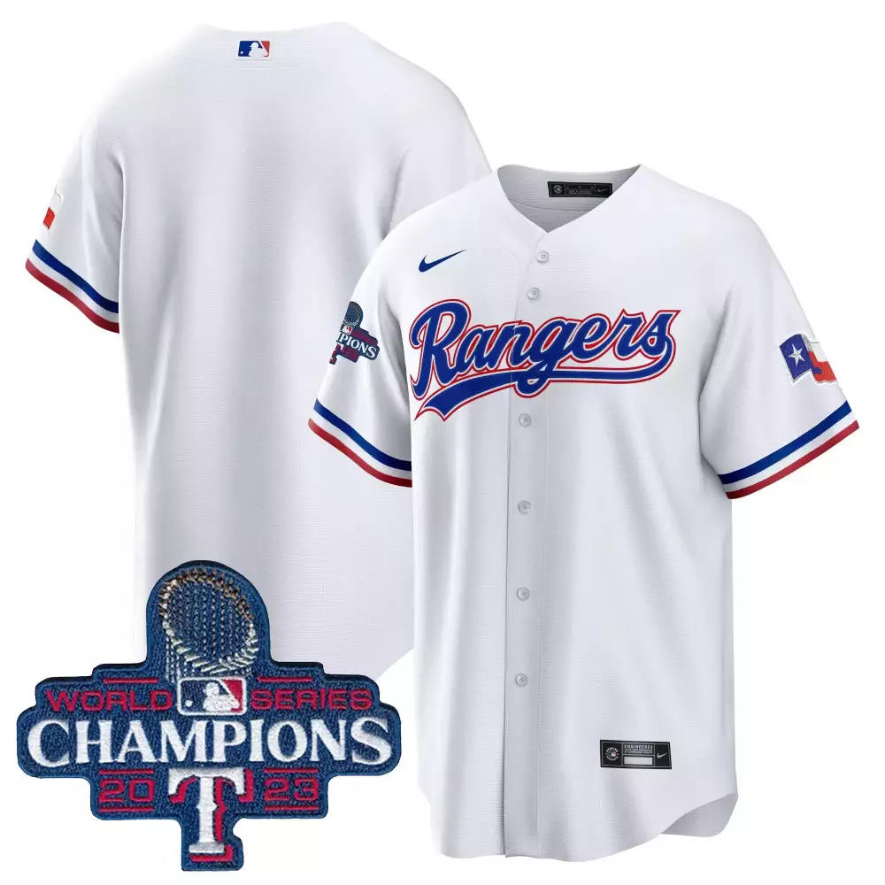 Texas Rangers 2023 Vapor Jersey | All Stitched White Edition | For Men, Women & Youth
