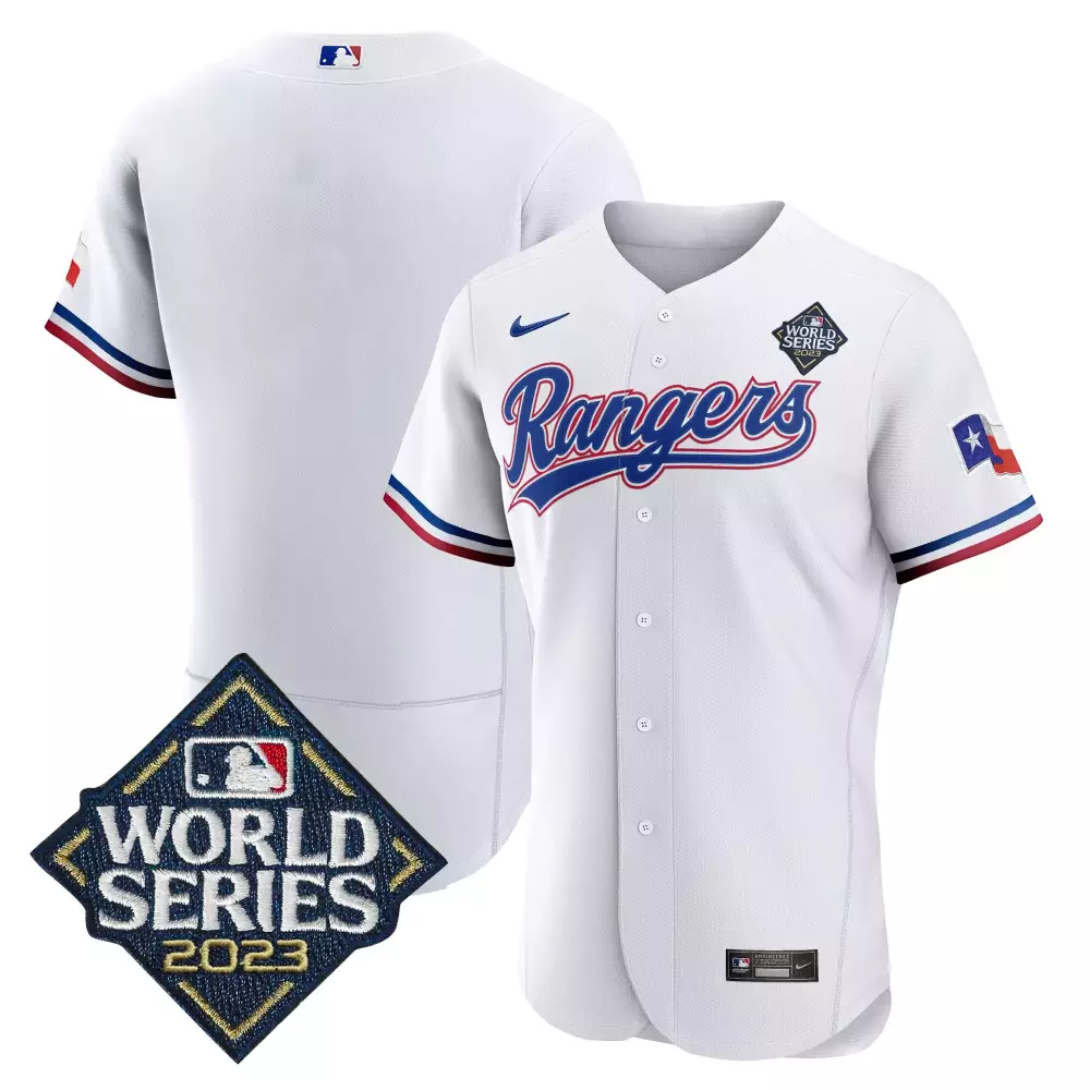 Texas Rangers 2023 Player Name White Vapor Jersey | Stitched World Series Edition | For Men, Women & Youth