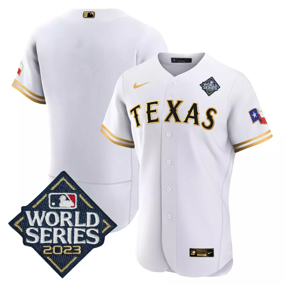 Texas Rangers 2023 White World Series Champions Jersey | Stitched Vapor Design | For Men, Women & Youth