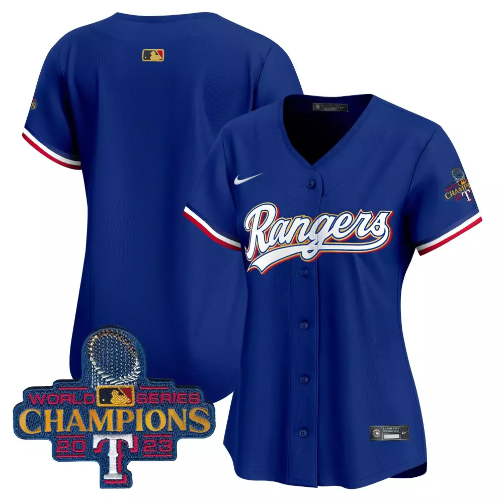 Texas Rangers 2023 Women's Champions All Stitched Vapor Jersey | Blue Edition | Fan Gear for Men, Women & Youth