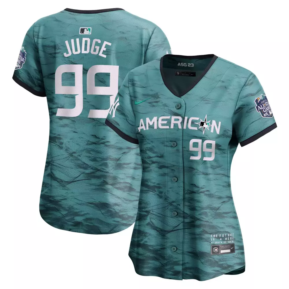 2023 American League Teal MLB All Star Game Jersey | All Stitched Vapor Edition | Fan Gear for Men, Women & Youth