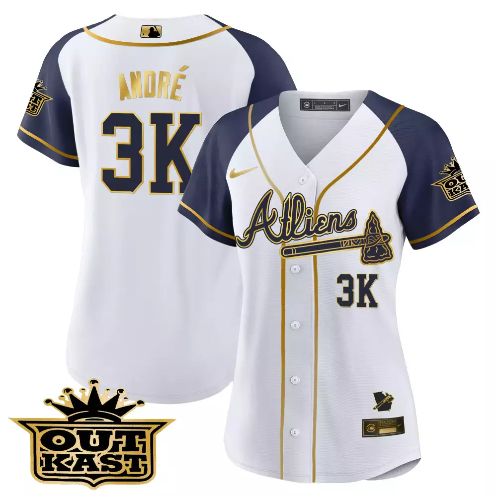 Andr 3K Atlanta 2023 Outkast Edition Stitched Vapor Jersey | Red & White Colorway | Limited Edition Fan Gear | For Men, Women & Youth