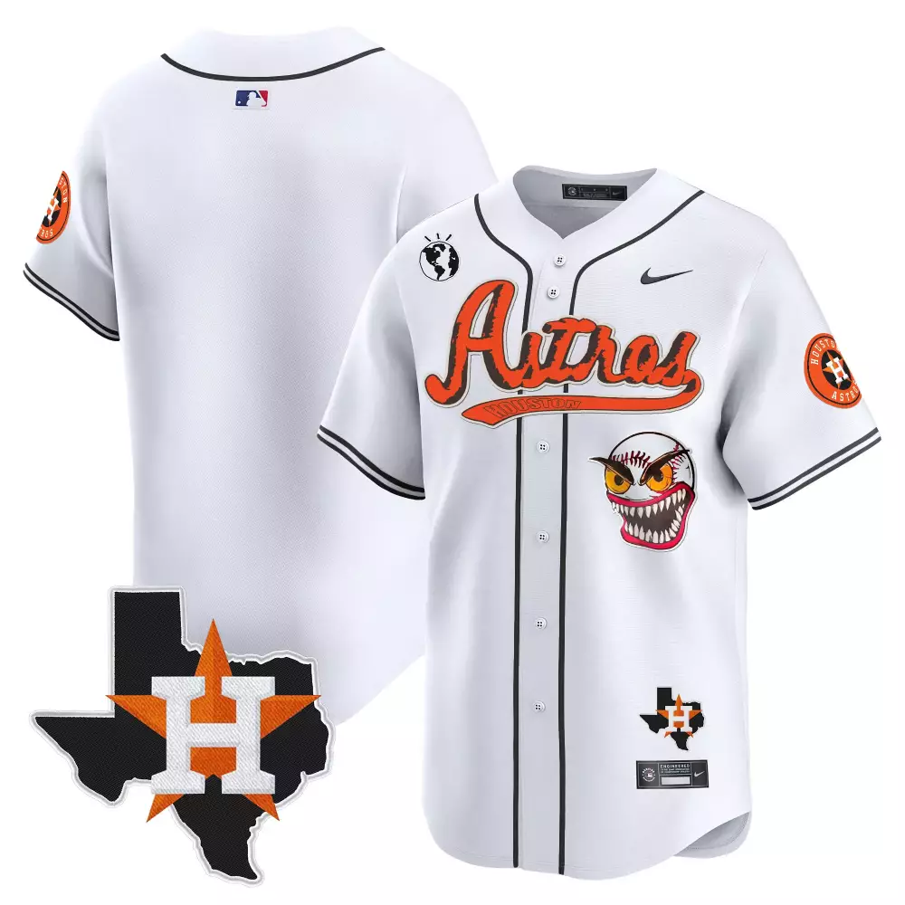 Astros 2023 Stitched Vapor Jersey | White Special Edition with Mexico Patch | Replica Fan Gear for Men, Women & Youth