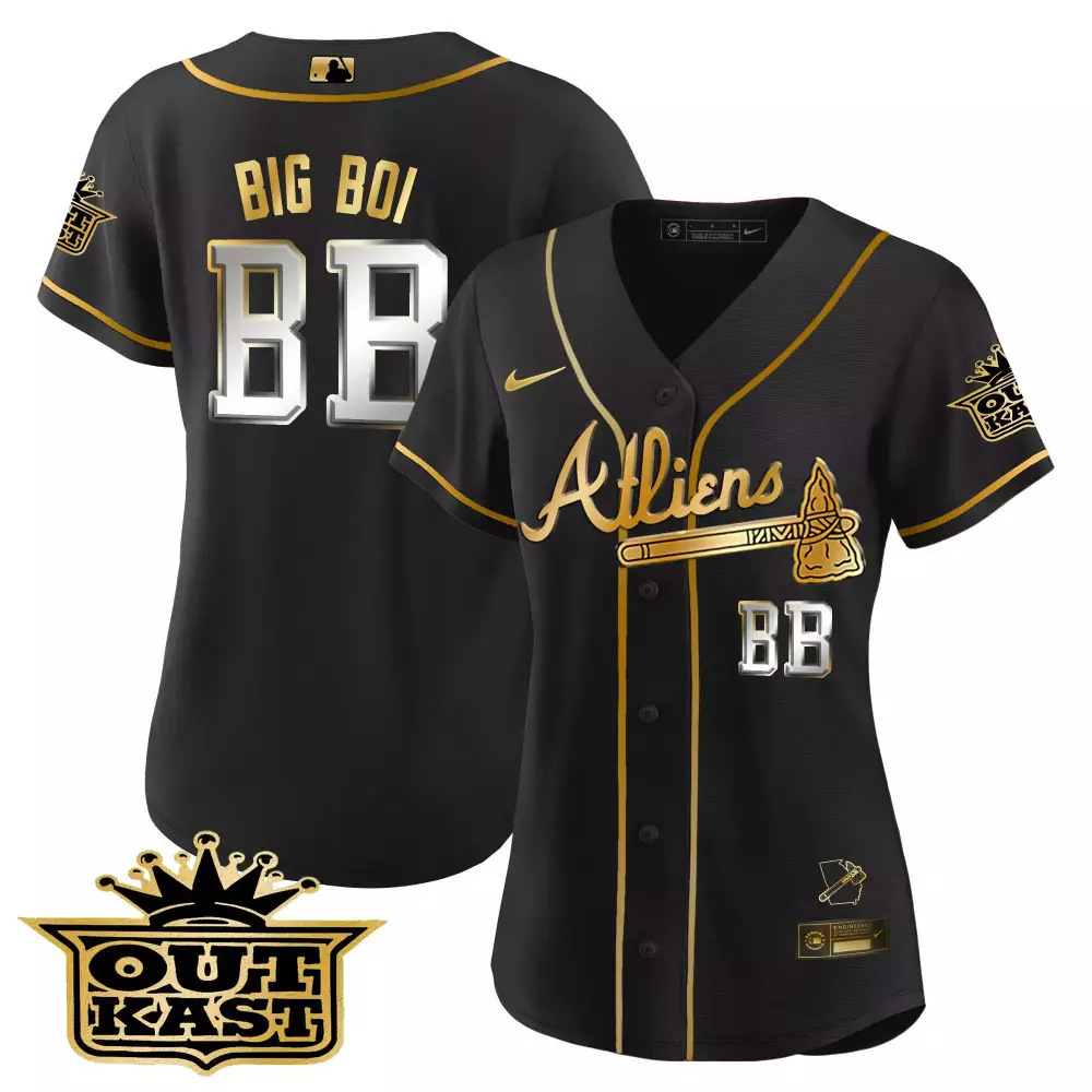 Big Boi Atlanta 2023 Outkast Edition Stitched Vapor Jersey | Black | Limited Edition Fan Gear | For Men, Women & Youth